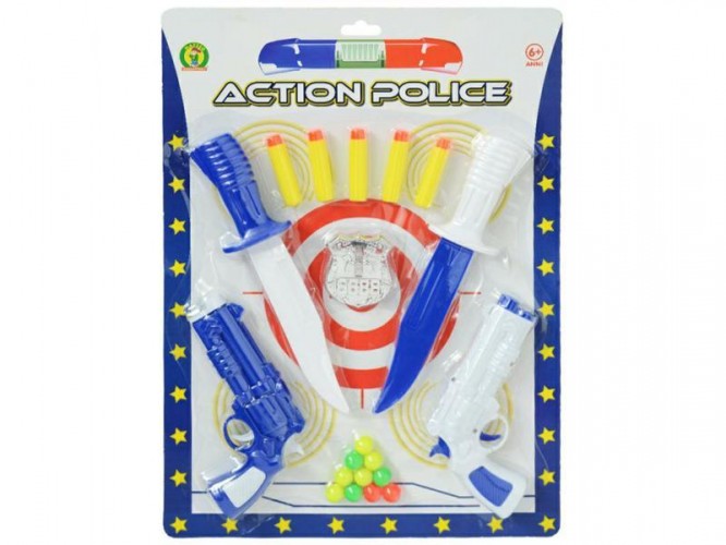 CARTELLA ACTION POLICE C/2 PISTOLE