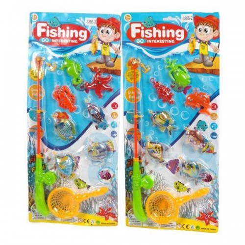 CARTELLA PESCA PESCI C/7 PESCI 57X25