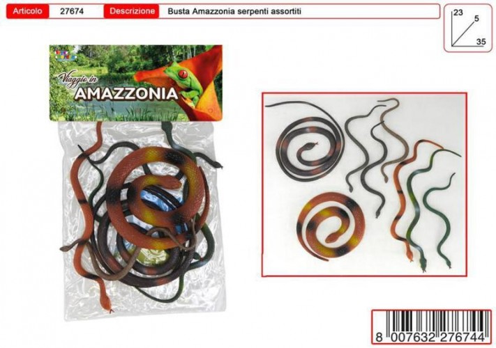 BUSTA SERPENTI AMAZZONIA 8 PZ